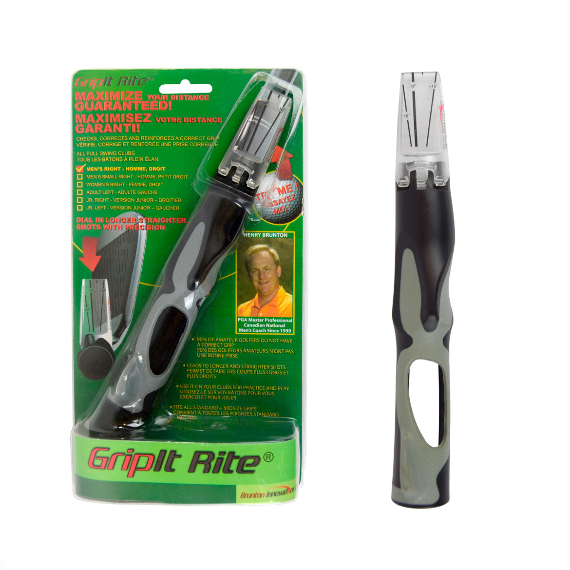 GripIt Rite Golf Grip Trainer - Men’s Right Handed - Standard